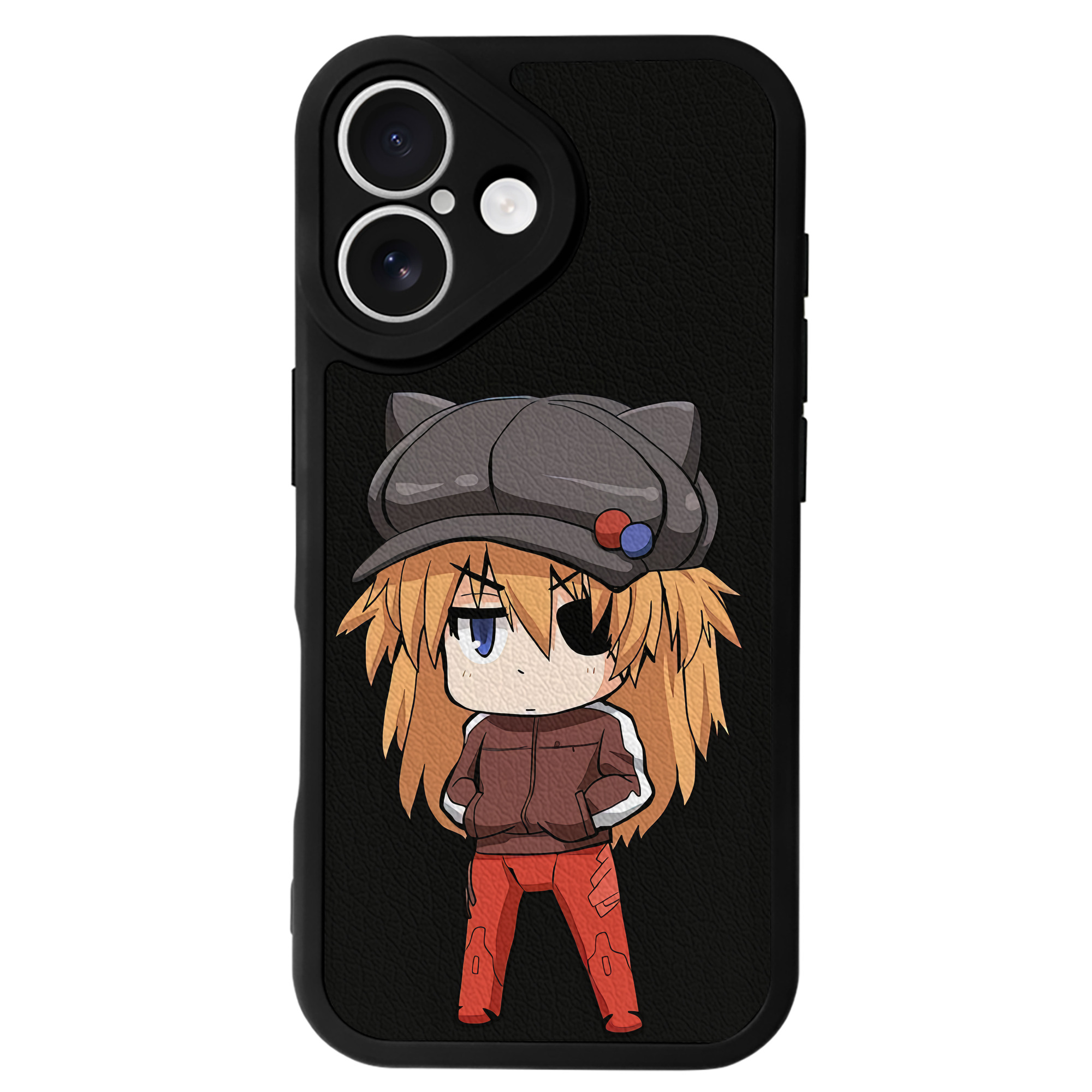 （画像用） EVA 新世紀エヴァンゲリオン 【iPhone 16シリーズ対応】シリコンスマホケース（レザー調） 材質：シリコン